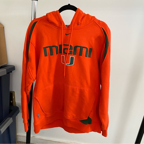 VINTAGE NIKE HOODIE MIAMI TEAM SIZE MEDIUM IN MENS RUNS OVERSIZED - Picture 11 of 11